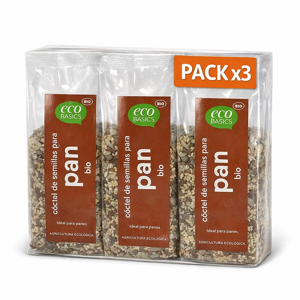 Mezcla de Semillas para Pan EcoBasics Bio 250 g Pack 3x 750 g Ecológico