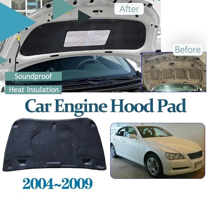 Tapis insonorisant Toyota Mark X capot isolant premium
