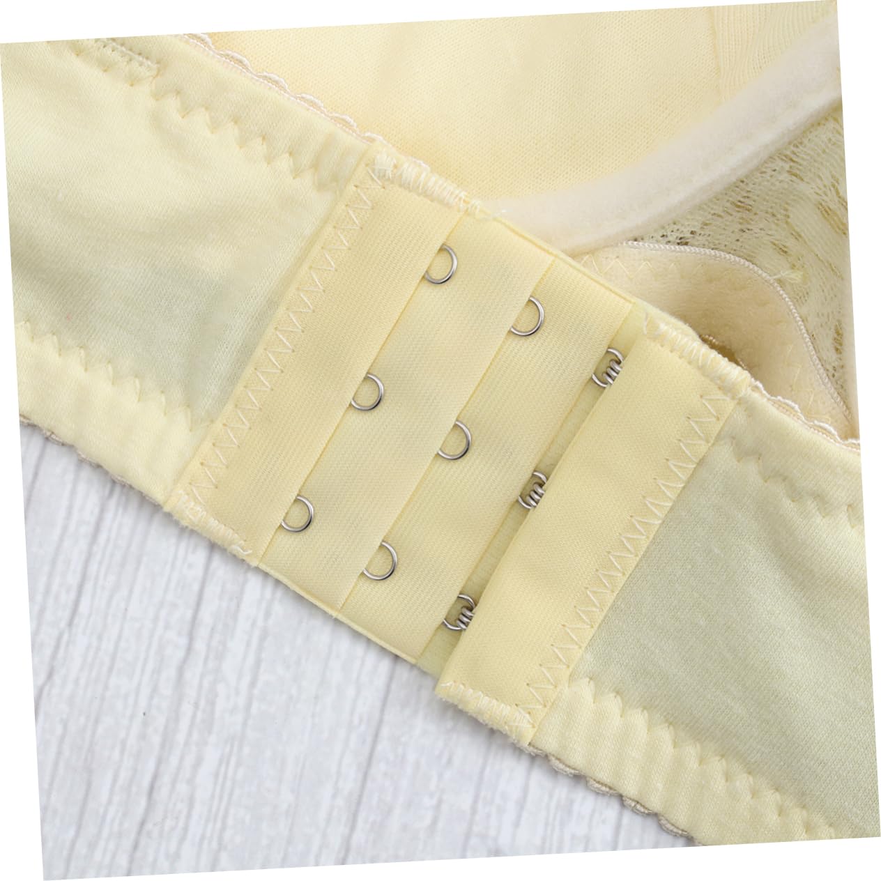 BH Gelb Spitze 2-teiliges Frauen- Bralette Für Frauen Gepolsterte Bralettes Für Damen Frauen Dessous Push-up Stick-BHS Für Damen Blumenspitze Durchscheinend Spitzenunterwäsche