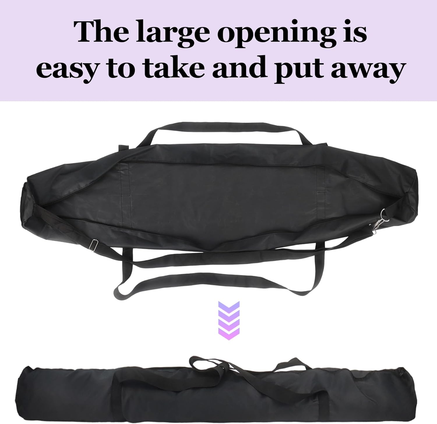 Klmnop Tailgate Flagpole Carrying Bag 61 x 6 x 6 Inches, 600D Oxford Fabric Storage Zipper Bag with Handles and Shoulder Strap for Pole, Parts and Flagpoles Accessories