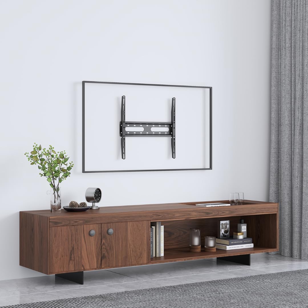 Manhattan 462266 Low-Profile Fixed Wall Bracket for 32-55" TV Black