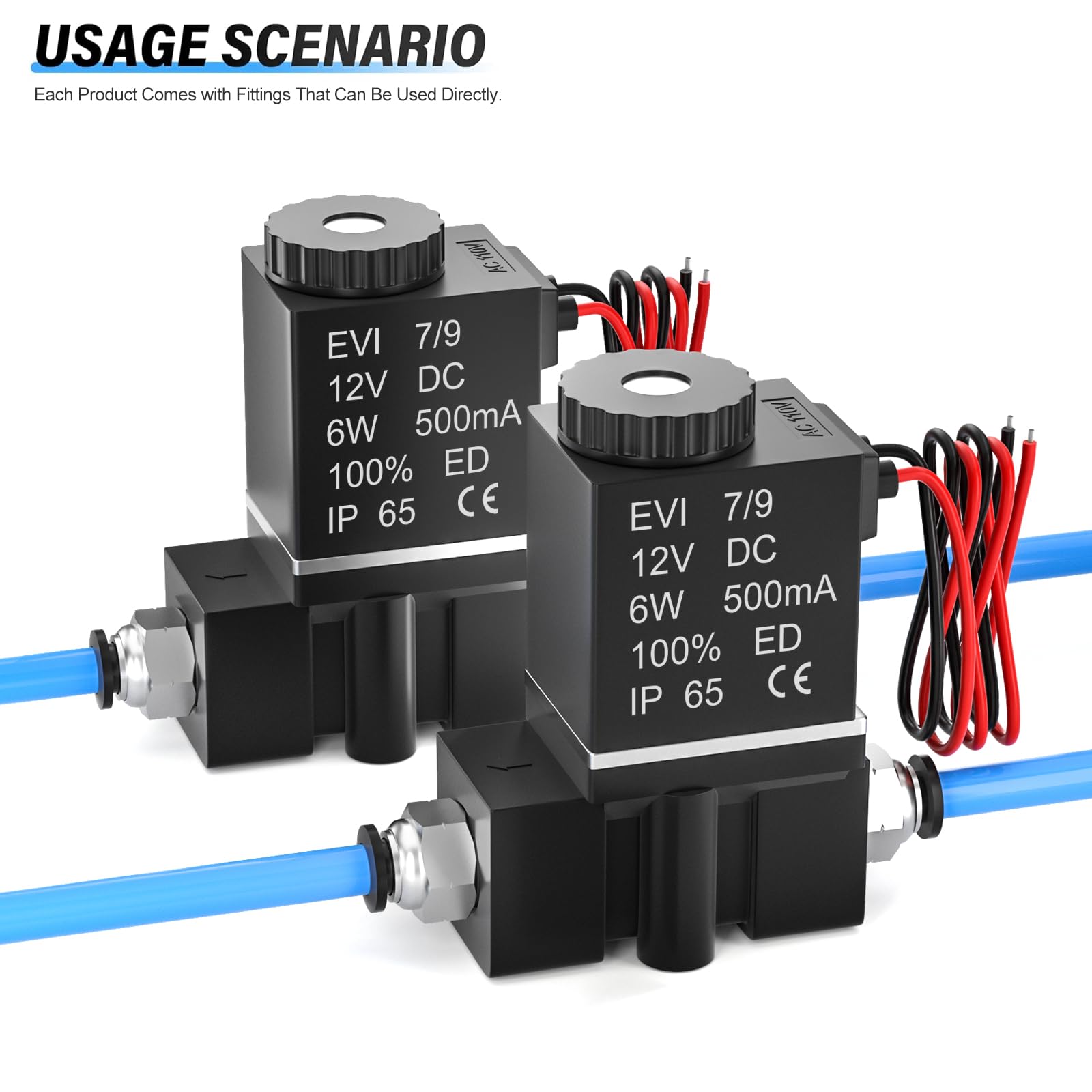 TAILONZ PNEUMATIC 1/4 Zoll NPT 12V Direktwirkende Art 2 Wege 2 Positionen normalerweise geschlossenes elektrisches Magnetluftventil 2P025-08