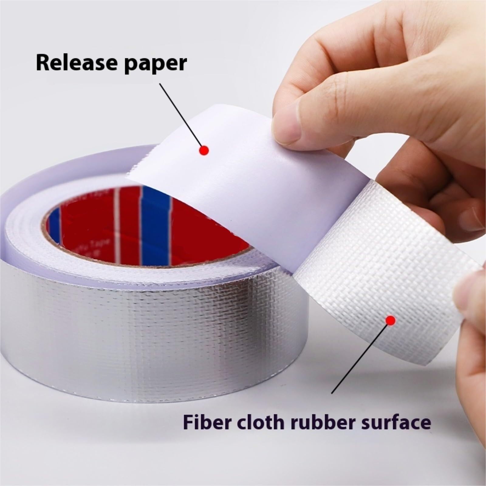 1 unidad de cinta de aluminio ignífuga - Cinta selladora de tela de fibra de vidrio resistente a altas temperaturas for techos, ventanas y vehículos recreativos(20mx0.15mmx300mm)