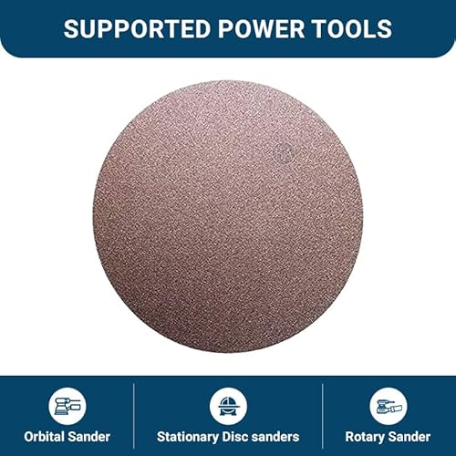 Benchmark Abrasives 8 Inch Premium Aluminum Oxide No Hole Psa Discs, Self Adhesive Random Orbital Sander Discs For Sanding Polishing On Metal Wood Fiberglass  thumb #5