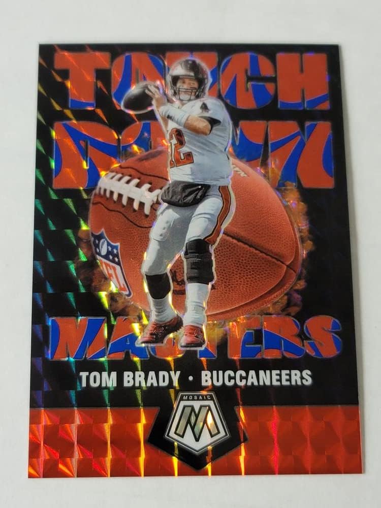 Football NFL 2020 Panini Mosaic Touchdown Masters Mosaic Reactive Blue #2 Tom Brady NM Near Mint #55/99 Buccaneers