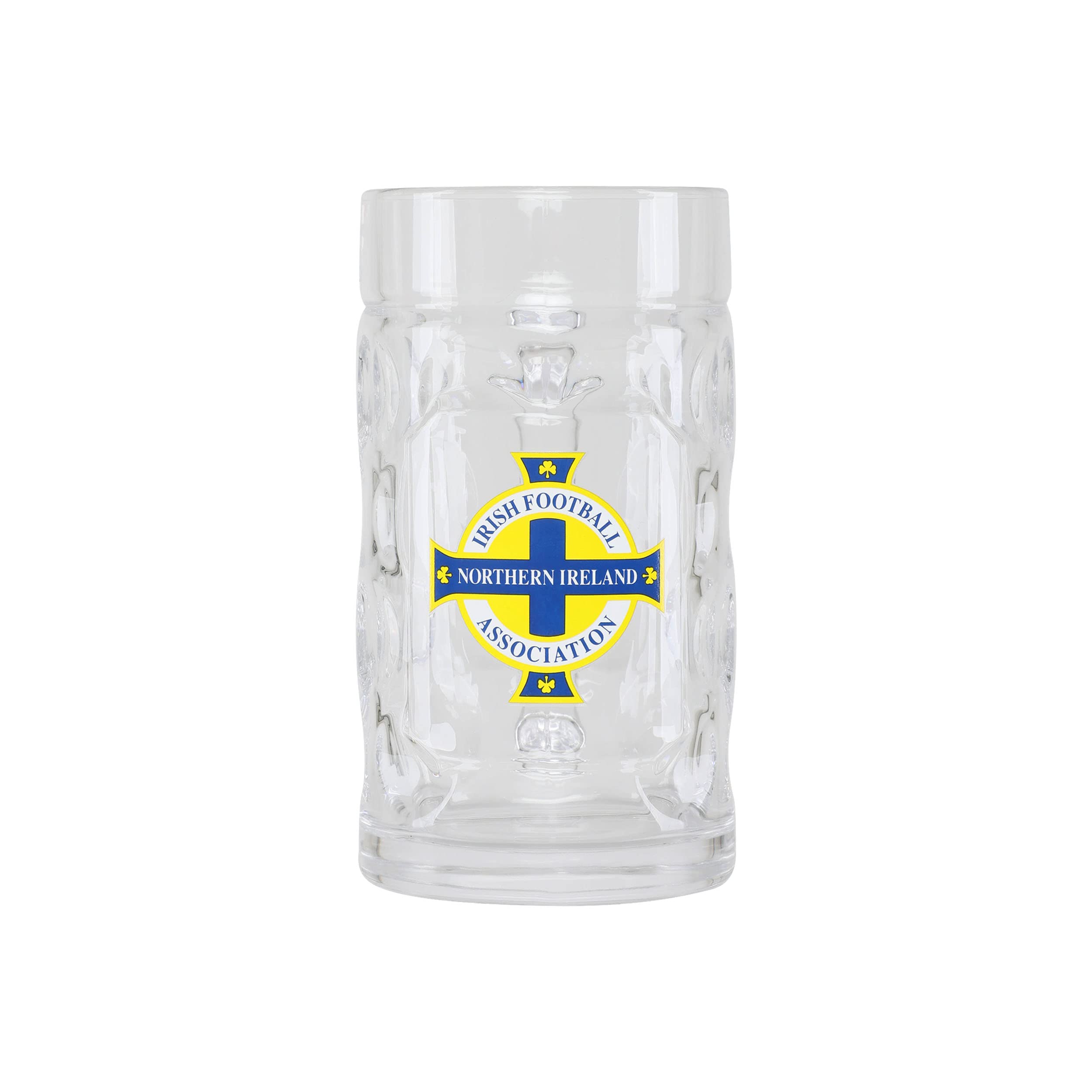 Foco Northern Ireland Official Football Dimple Stein Glass 500Ml