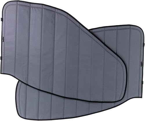 VanEssential Cubiertas opacas aisladas para ventana de puerta delantera diseñadas para Ford Transit Van de techo alto y medio año 2015 a corriente