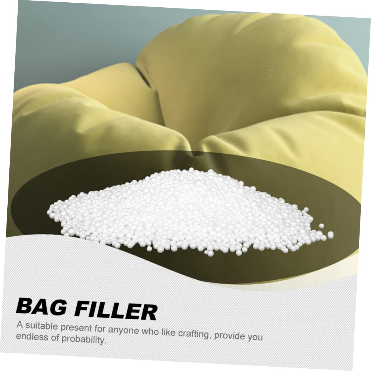 1bag Bean Bag Filler Stuffing Foam Pillow Filler Beads for Crafts Bean Bag Chair Filling