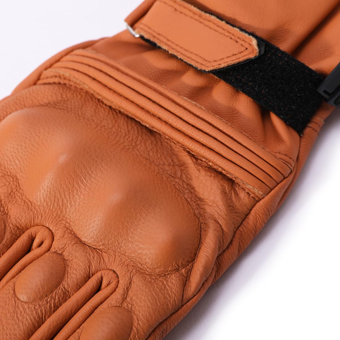 Harssidanzar Men's Winter Motorcycle Gloves - Genuine Leather, Waterproof, Thermal Lined With Touchscreen - View #7