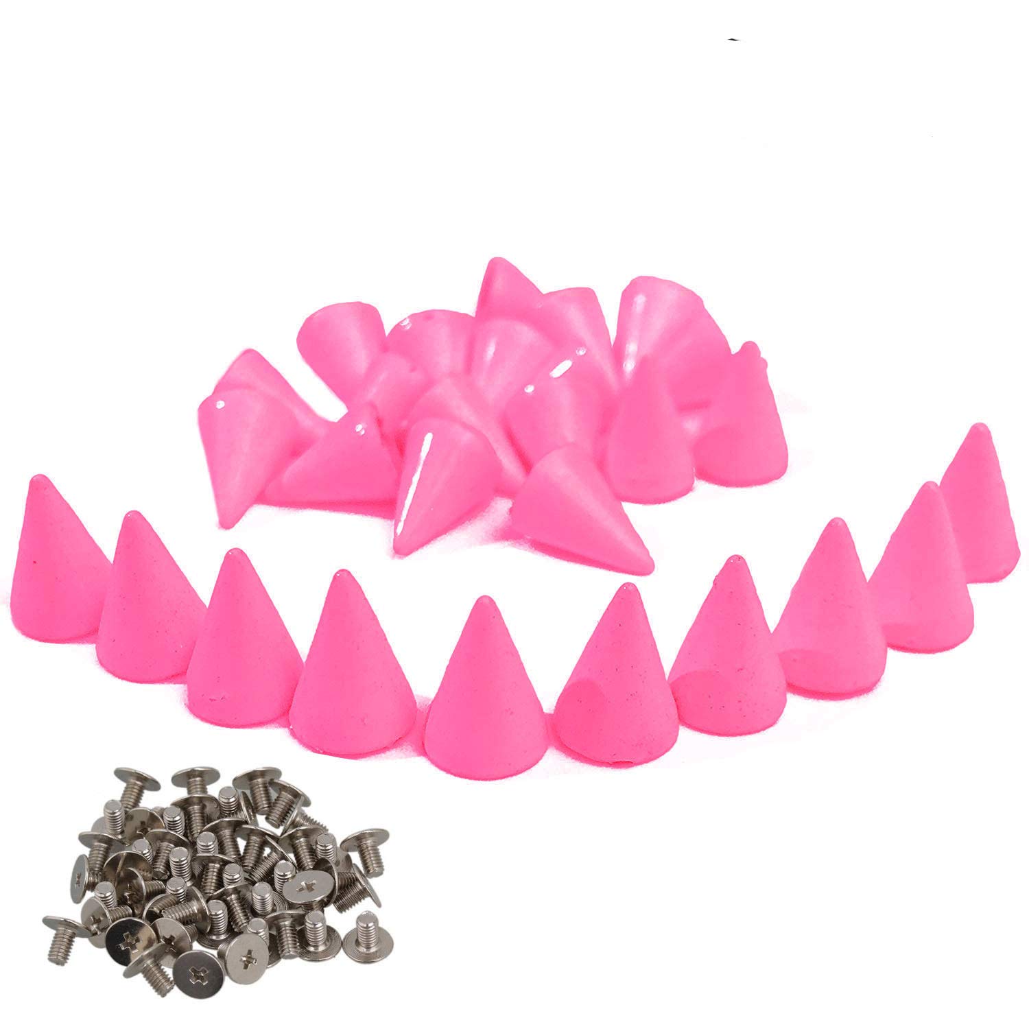 Rivets à visser en métal rose pour personnaliser vos vestes en cuir et sacs à main