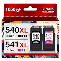 PG-540XL CL-541XL Sostituzione per Cartucce Canon 540 541 PG-540 CL-541 compatibili per Canon PIXMA MG3650 MG3550 MG4250 Stampante (1 Nero, 1 Tri-colore)