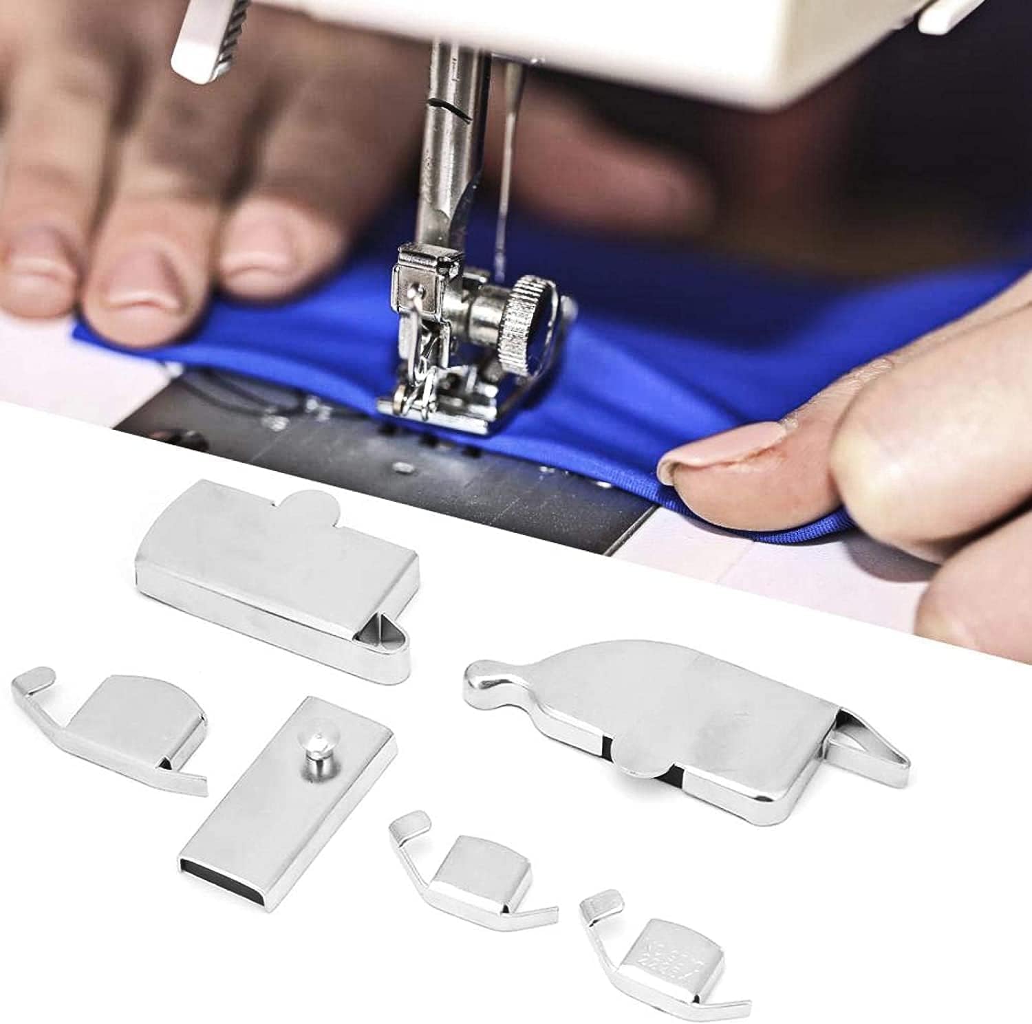 Magnetic Seam Guide, 6 Pcs Magnet for Universal Sewing Machine Magnetic Seam Guide Press Feet for Sewing Machine Accessory, Sewing Supplies for Beginners & Professionals