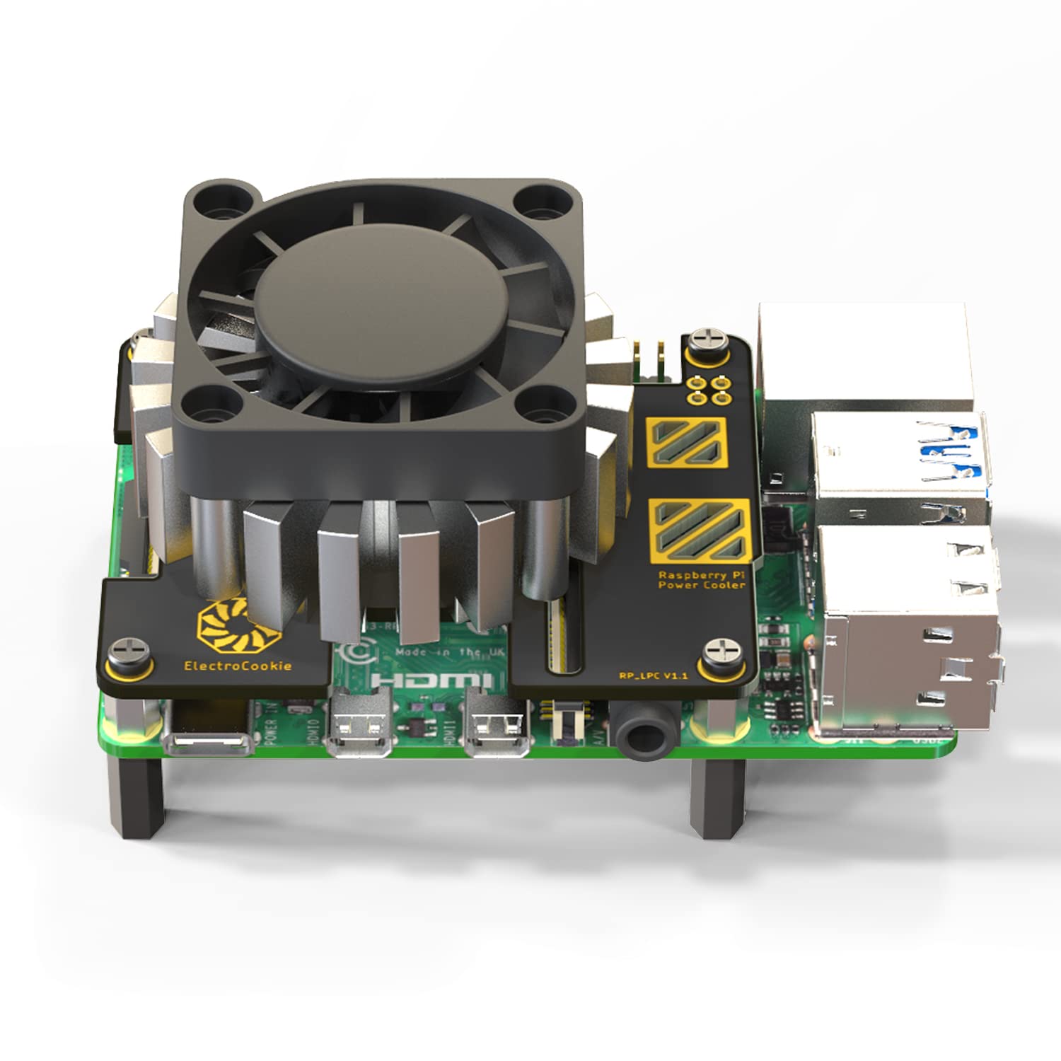 Amazon.co.jp: ElectroCookie Raspberry Pi 4ラジアルパワー冷却タワー 