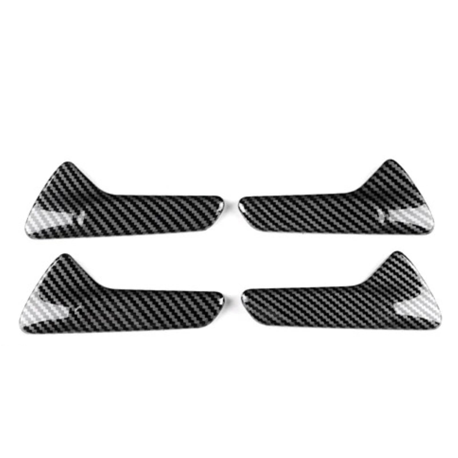 Himwqfuh Carbon Fiber Pattern Interior Trim For Benz For Gla H247 2020-2025 Carbon Fiber Abs Car Door Handle Trim Cover Trim Accessories Auto Central Inner