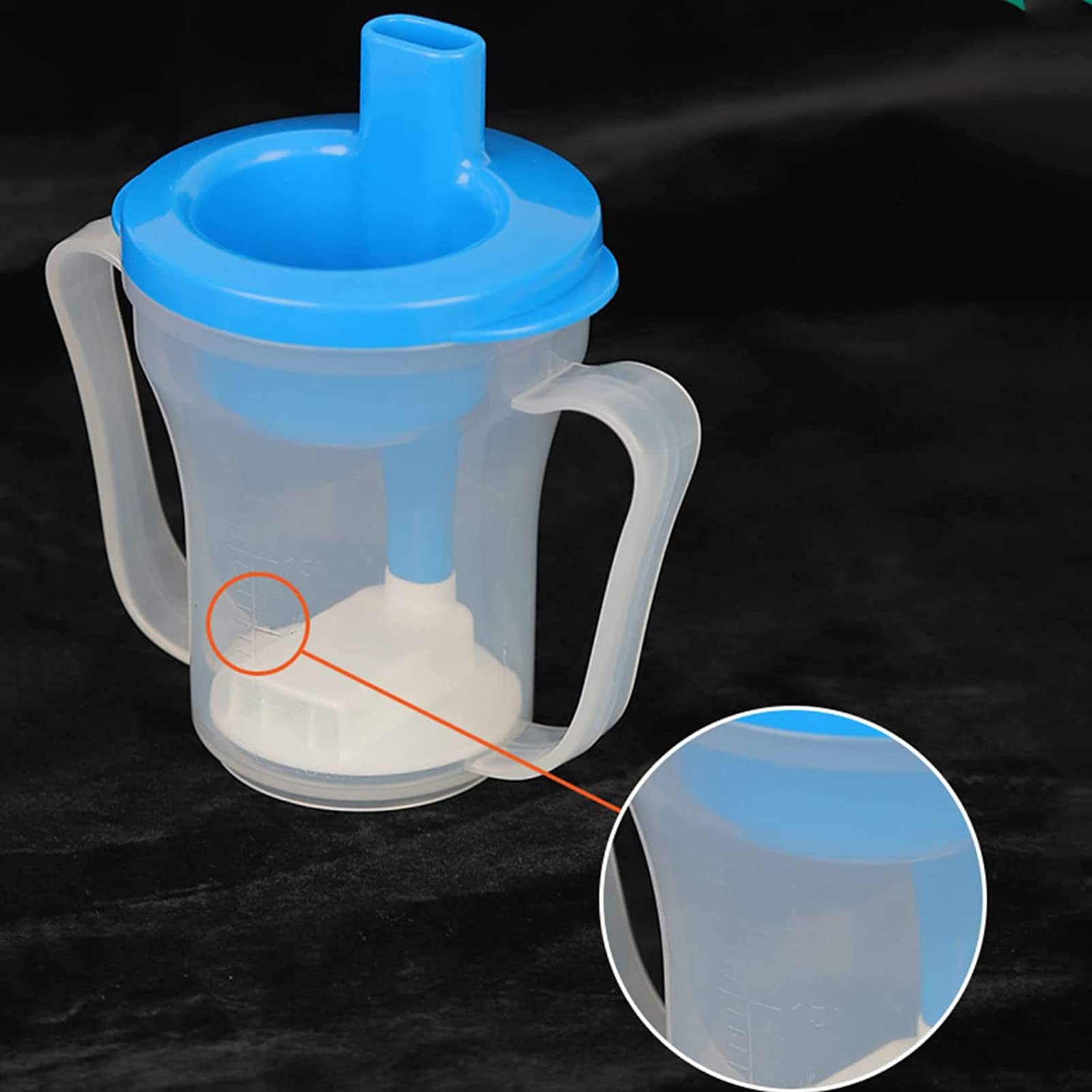 Taza para Beber para Adultos, Taza para Sorber para Adultos con 2 Asas, Resistente a Derrames Que Evita Que Los Vasos Se Vuelquen, para Usuarios con Fuerza De Agarre Limitada O Discapacidades
