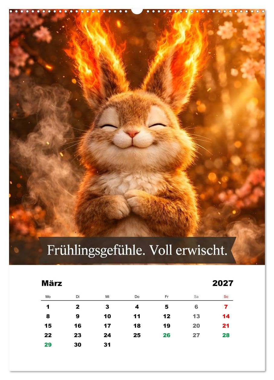 Tier-isch wahr! (hochwertiger Premium Wandkalender 2027 DIN A2 hoch), Kunstdruck in Hochglanz: Zwölf Sprüche, die wir alle kennen (CALVENDO Spass)