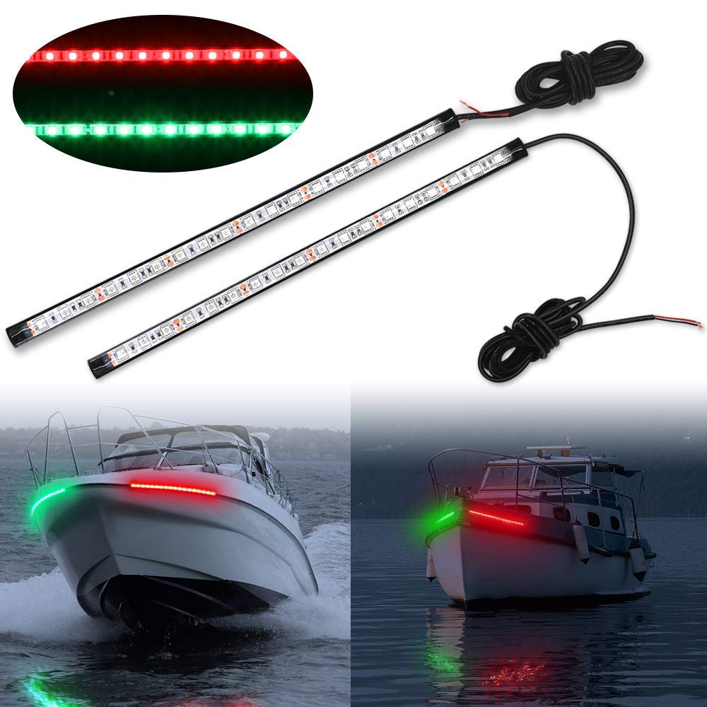 Buy Obcursco Boat Navigation Lights, (1 Pair) 12 Inches LED Navigation