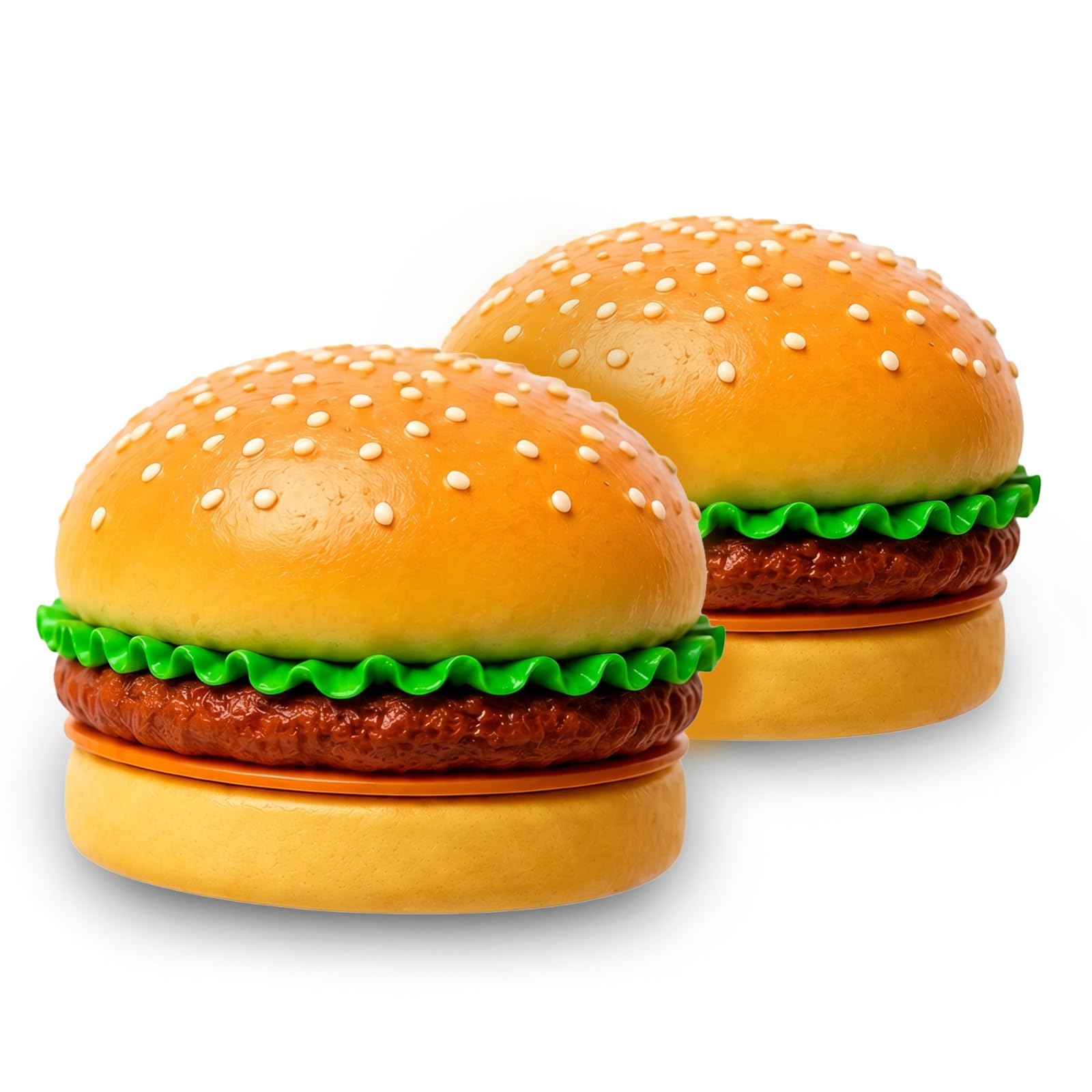 HS Artificial Hamburger Round 2 Pack Realistic Fake Food for Display Burger for Decoration Fake Food Props-image-32