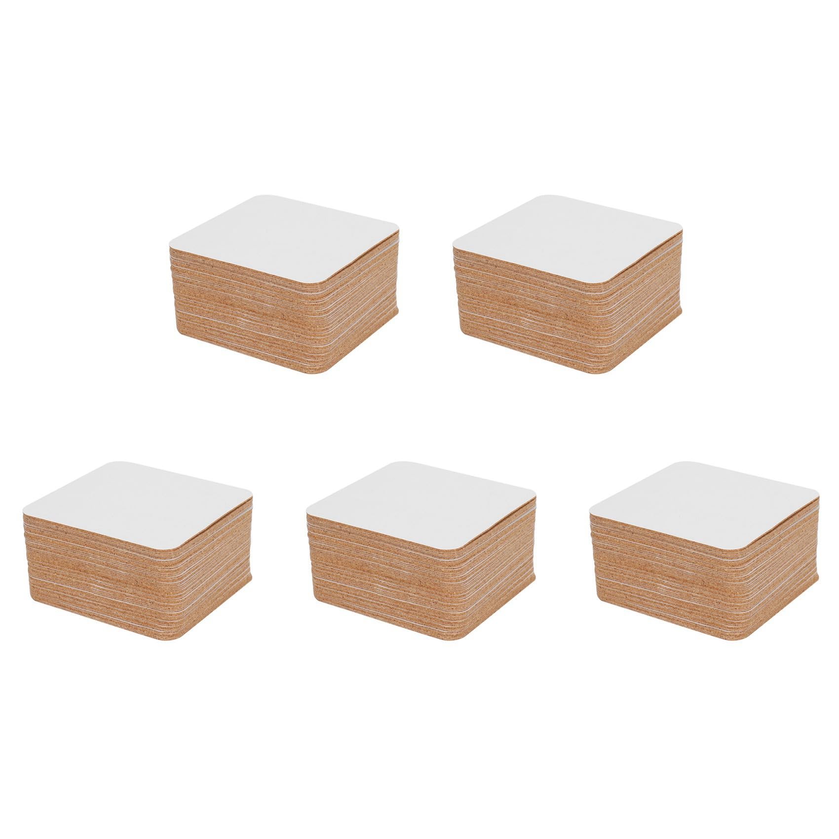 Hndhbfgrt Self-Adhesive Cork Coasters,Cork Mats Cork Backing Sheets for Coasters and DIY Crafts Supplies (250, Square)