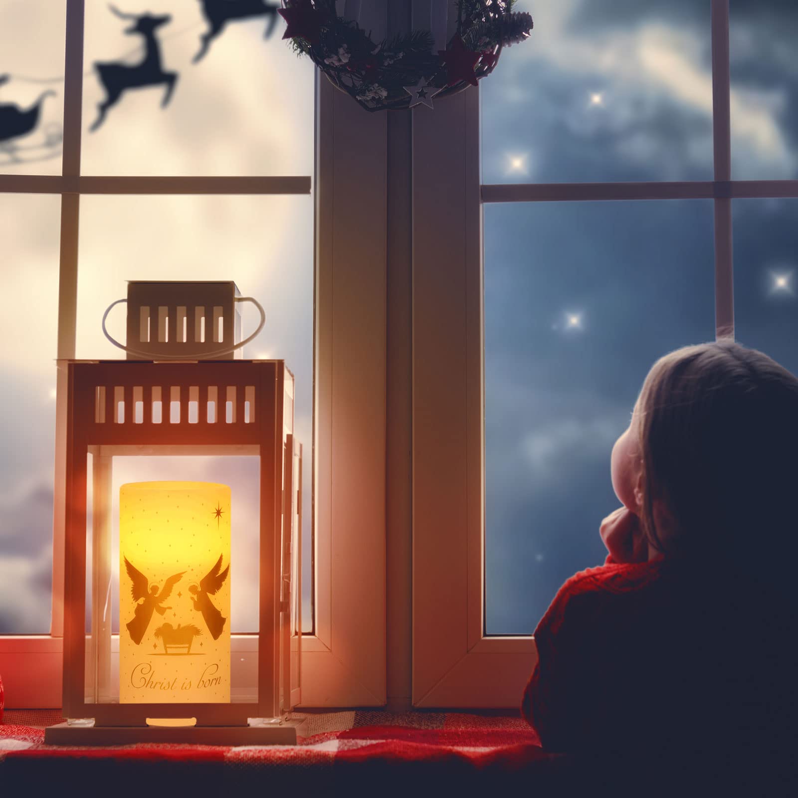 Bougie LED En Plastique Sans Flamme Pour Arbre De Noël - White 30Pcs