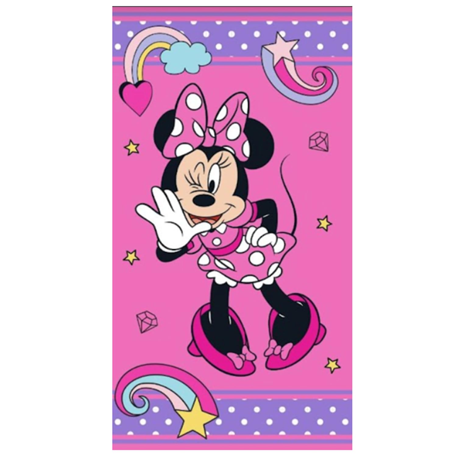 various Toalla de Playa Infantil con Licencia Oficial Disney (Minnie de Forma)