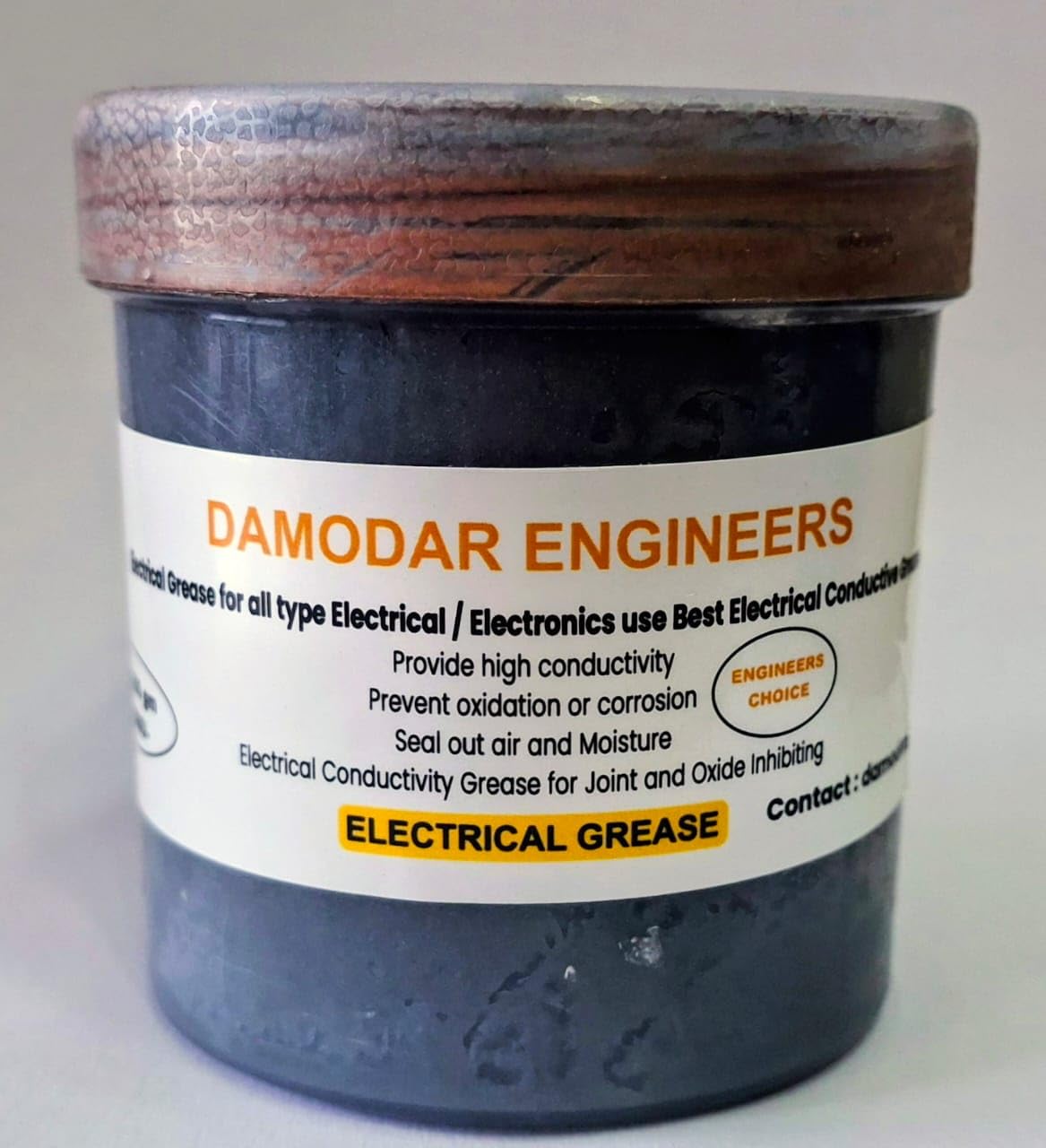 Electrical Oxide-Inhibiting Grease & Compound/Silicon Grease/Burndy Equivalent Electrical Joint Compound 4OZ for Al-Al,Al-CU & Conduit Threa,Alumunium,Multipurpose Conductive Grease-image-1