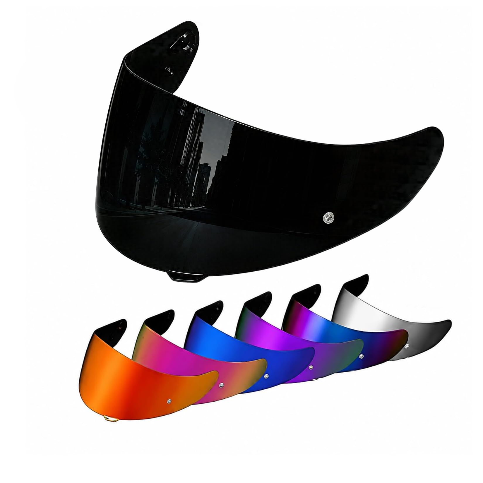 PSLER Shatterproof Helmet Visor for HJ17,C90,C91,SY&amp;CL-MAX 3,Black