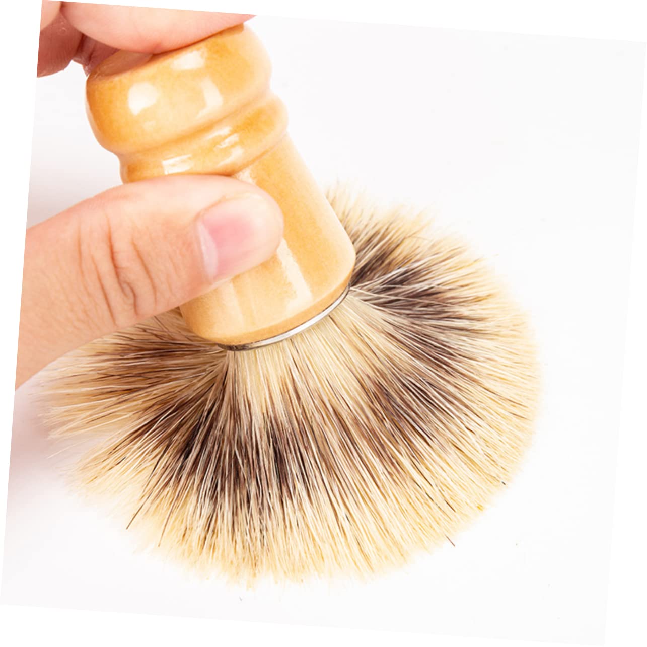 5 Set Di Pennelli Da Barba Per Uomo Con Manico in Legno 2 Pezzi*5