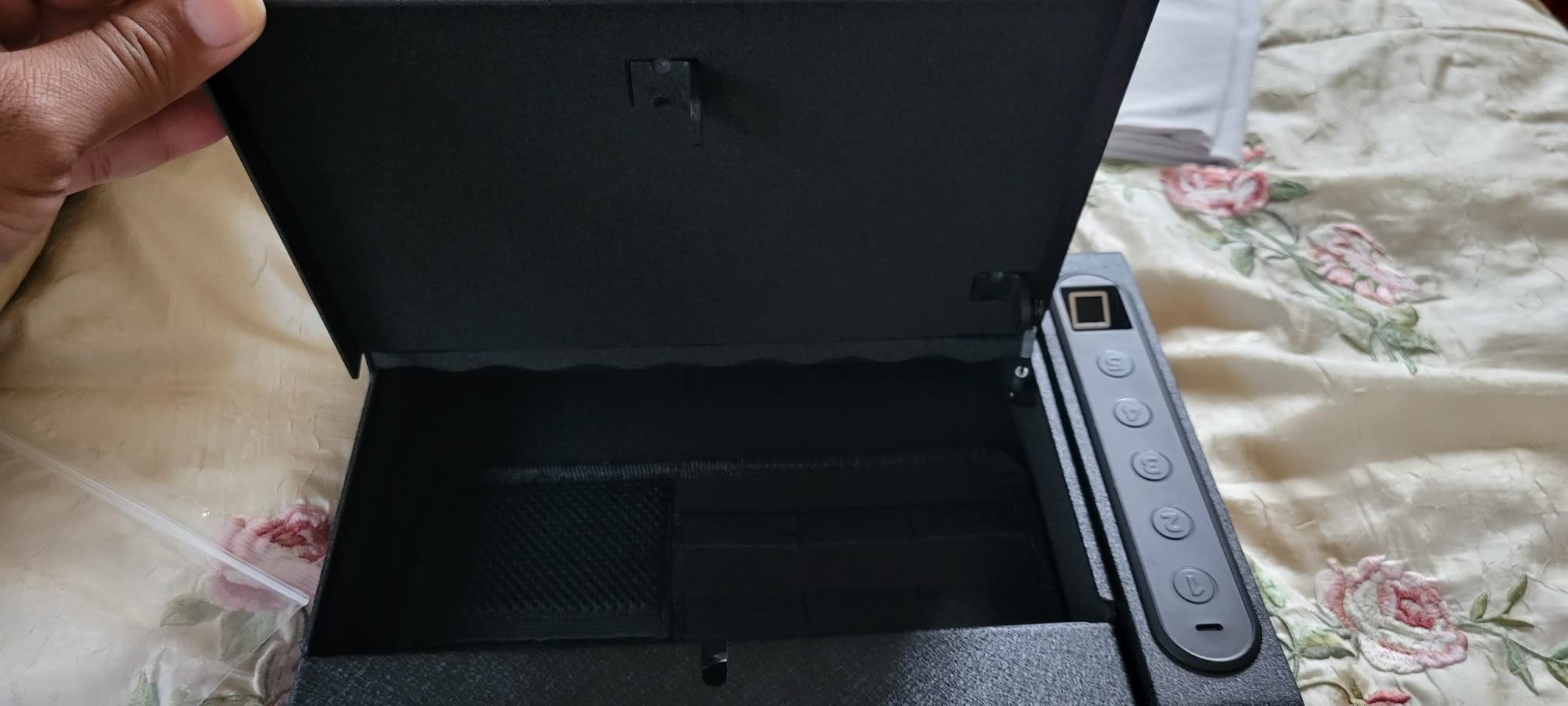 23/mo Finance XDeer Wall Gun Safe, Biometric Gun Safes for Pistols
