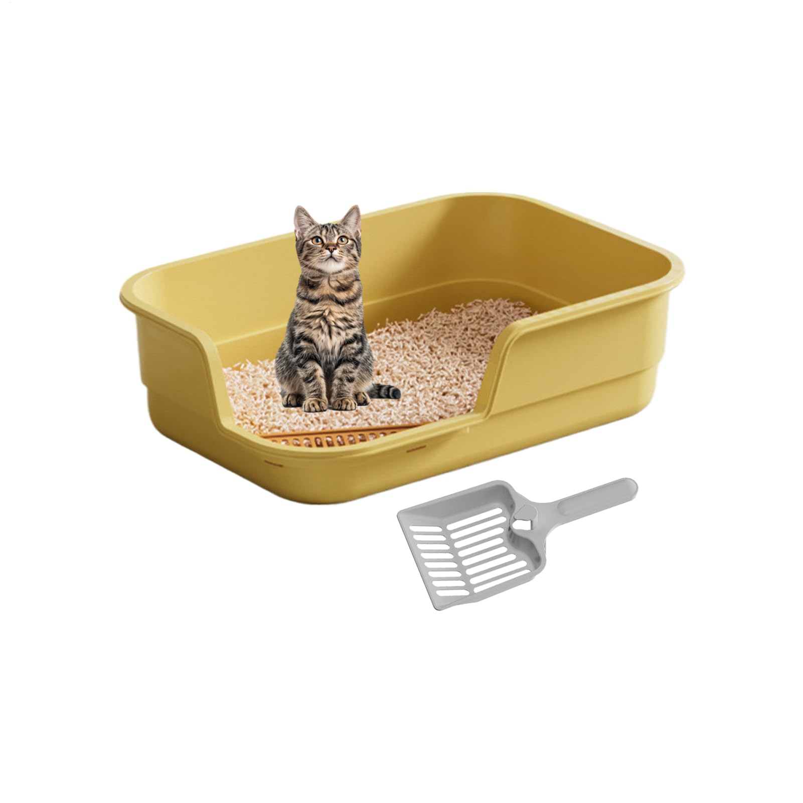 Grande lettiera per gatti – Grande facile da pulire con , per il controllo degli odori per interni, per la casa, l'ufficio, l'appartamento, il soggiorno