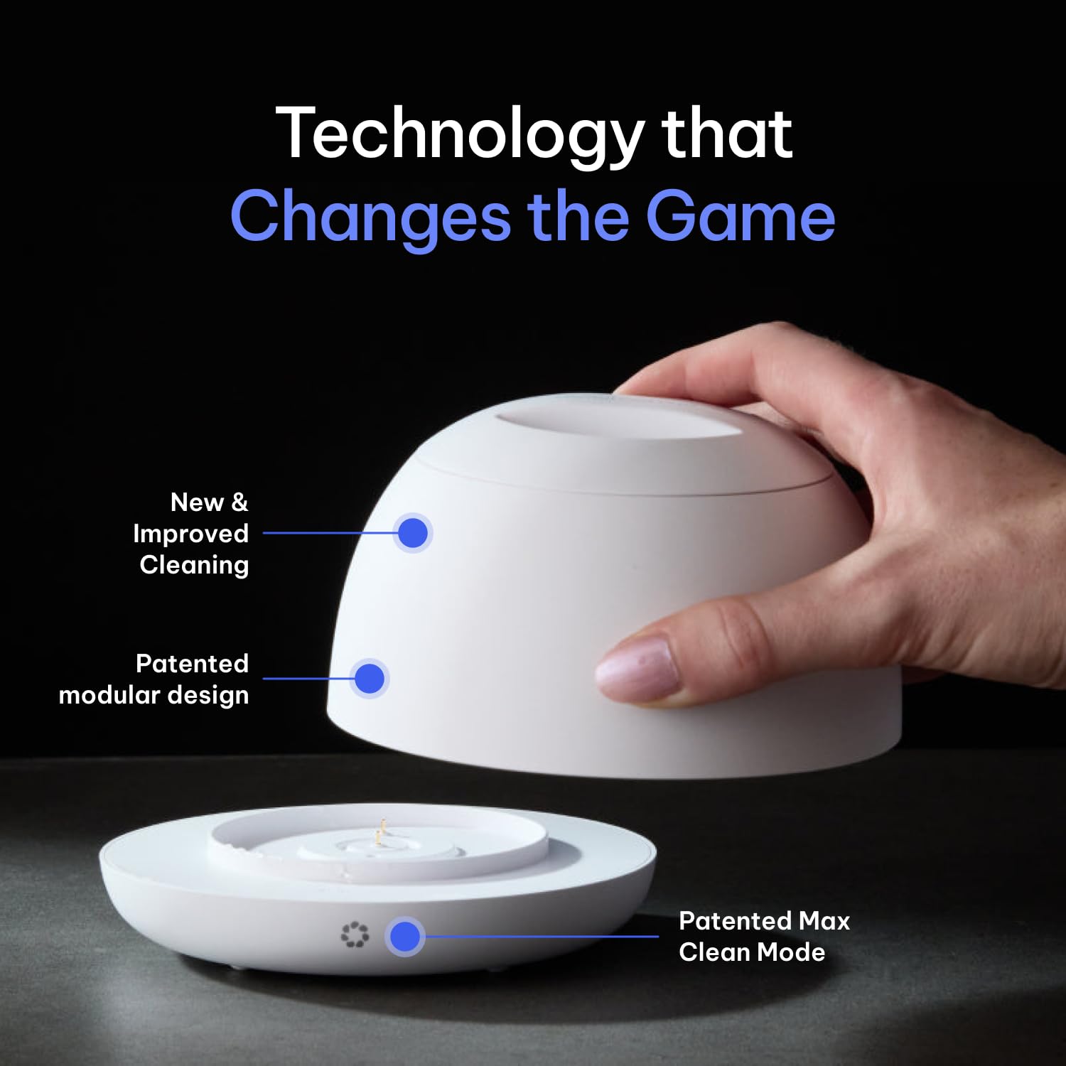 Zima Dental pod PRO | Machine de nettoyage à ultrasons avancée modulaire et multimode | Aligneur, protège-nuit, protège-dents, nettoyant pour prothèses dentaires | Approuvé FSA HSA (blanc arctique)