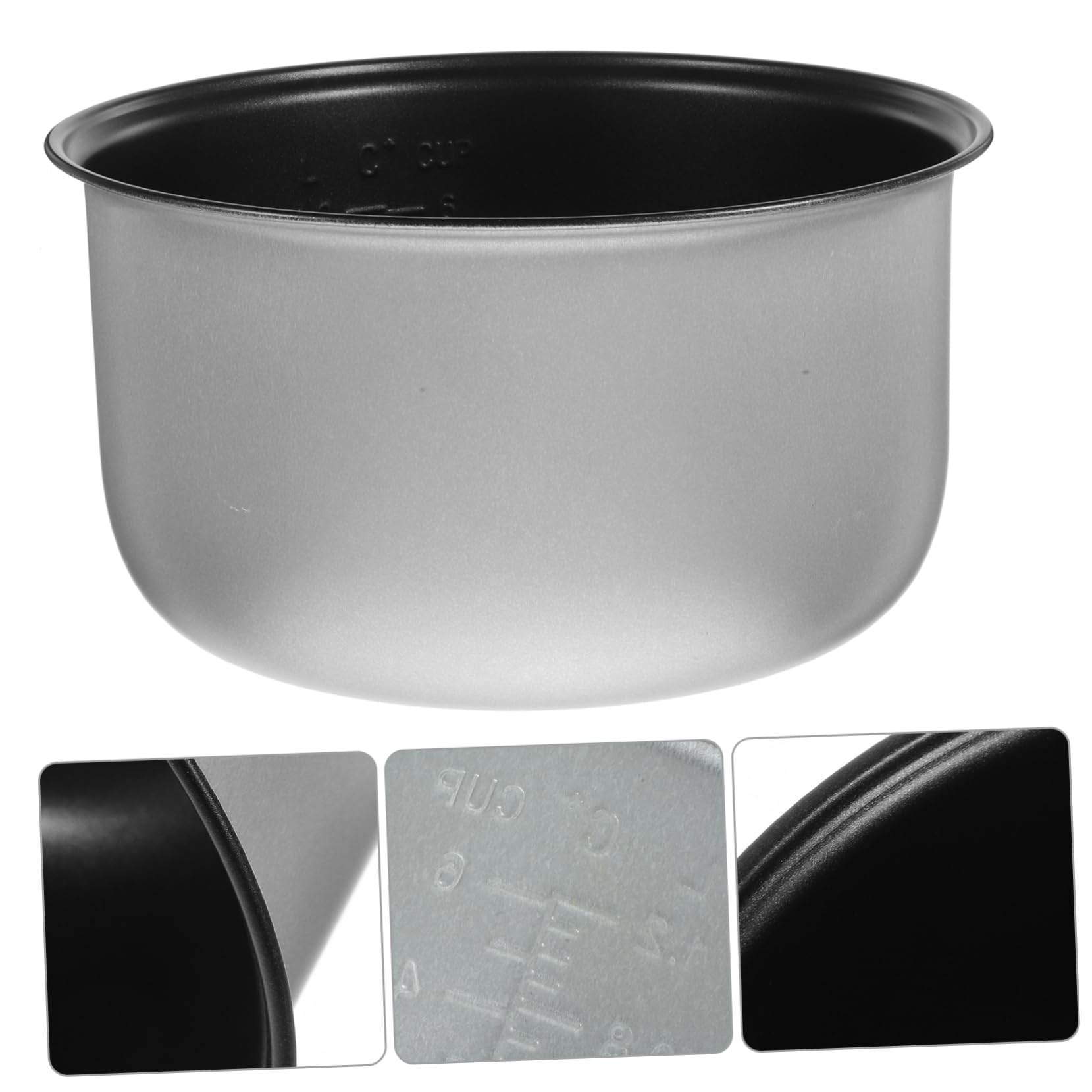 Cuociriso Ricambio Pentola Interna Antiaderente da 3 Litri, Accessori per Cuociriso Elettrico, per Uso Domestico e Pentola a Pressione Stili multipli