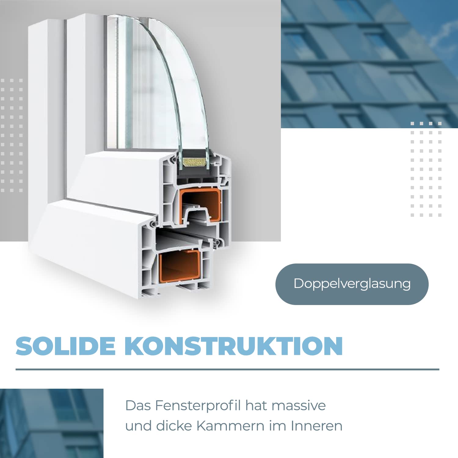 LORAC | Finestra in PVC Rovere dorato-bianco, 500x400mm, DIN Sinistra, inclinabile e apribile, doppio vetro, a risparmio energetico – Finestra con certificato CE per cantina e appartamento