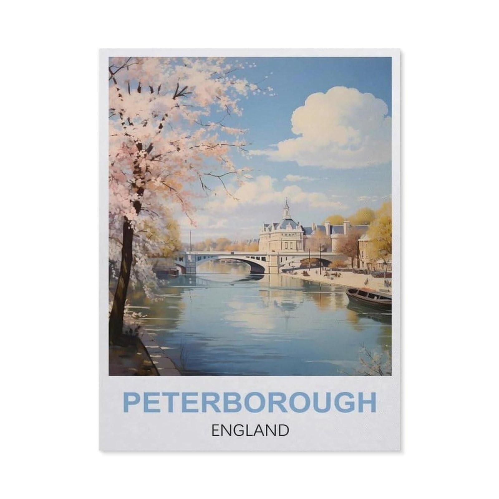 Metal Sign Tin Sign，Peterborough England(30x40cm）