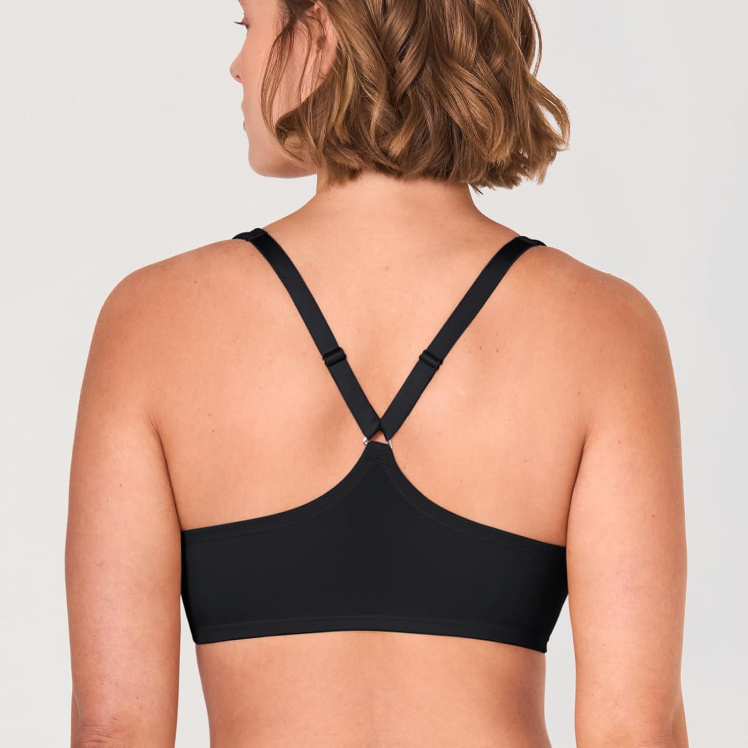 DELIMIRA Women's Front Closure Full Coverage Bras Plus Size Underwire Racerback Supportive Plunge Unlined Bra - Image 2