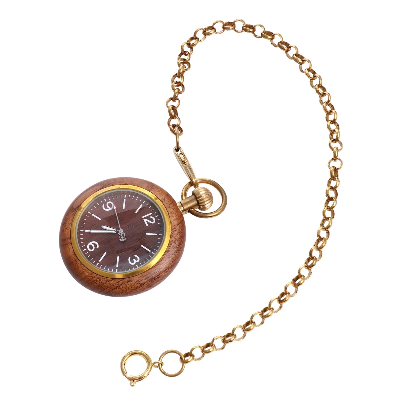 Reloj de bolsillo de aleación antiguo Uonlytech estilo vintage preciso y elegante 8