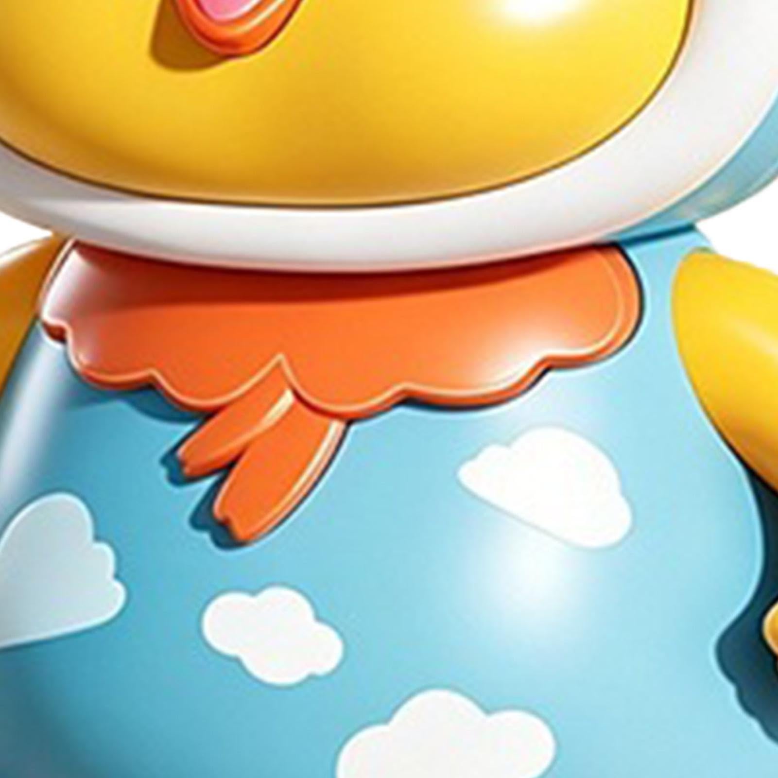 Música infantil| Pollo Manivelante Magnético Iluminado - Interactivo Músico Movimiento - Para Bebés De 0 A 6 Meses Guardería Educación Preescolar Sala de Juegos En Casa Y