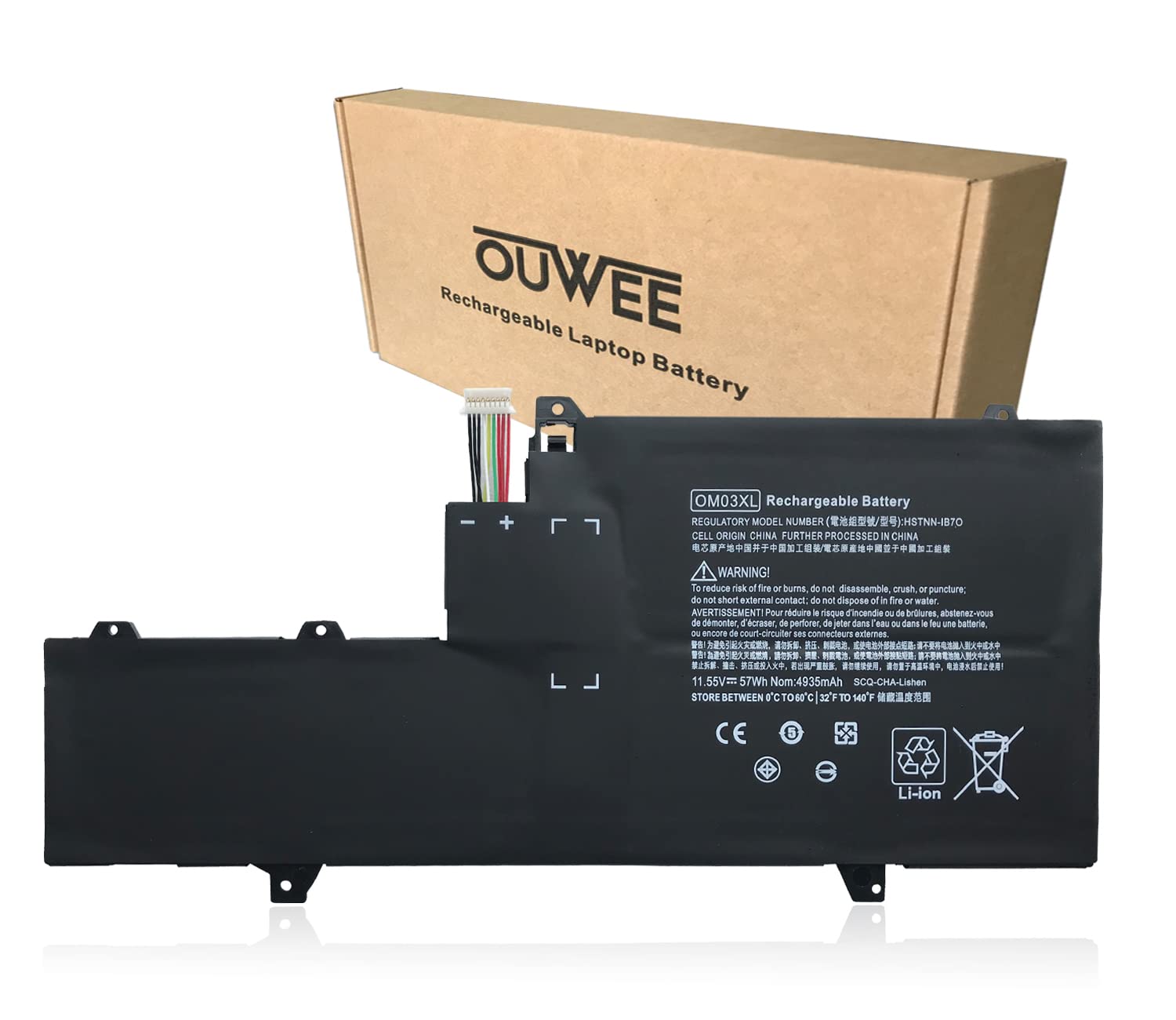 OUWEE OM03XL Laptop Battery Compatible with HP EliteBook x360 1030 G2 Series 863167-1B1 863280-855 H