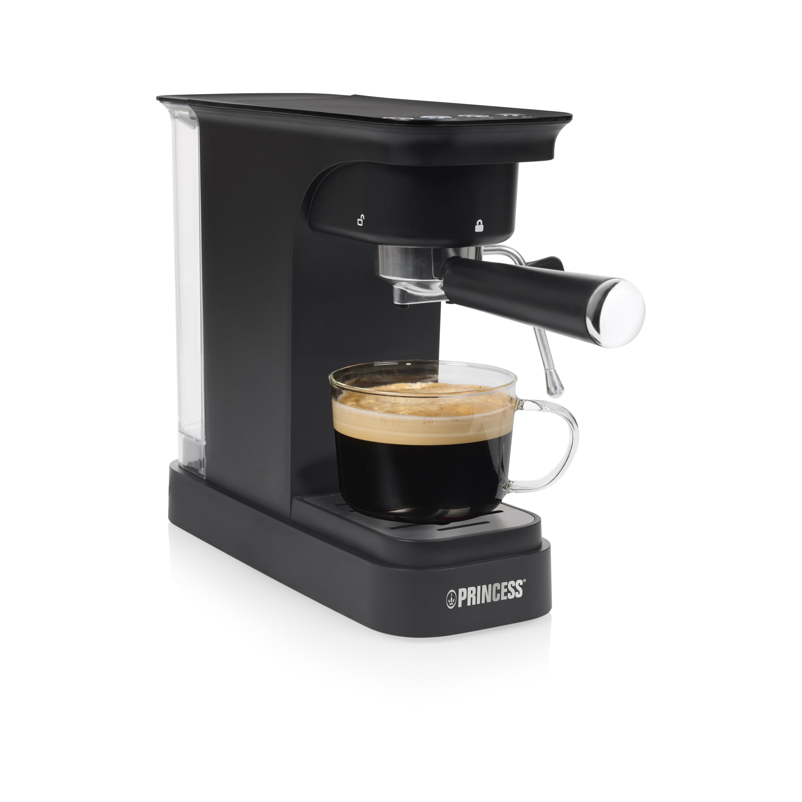 Princess Espresso Machine, machine à espresso pompe 20 bars, réservoir 0,8L