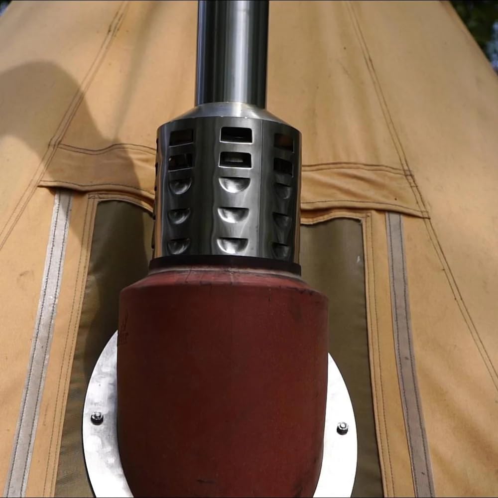 WINNERWELL® Cheminée de protection thermique triple paroi pour poêle à air extérieur de taille M