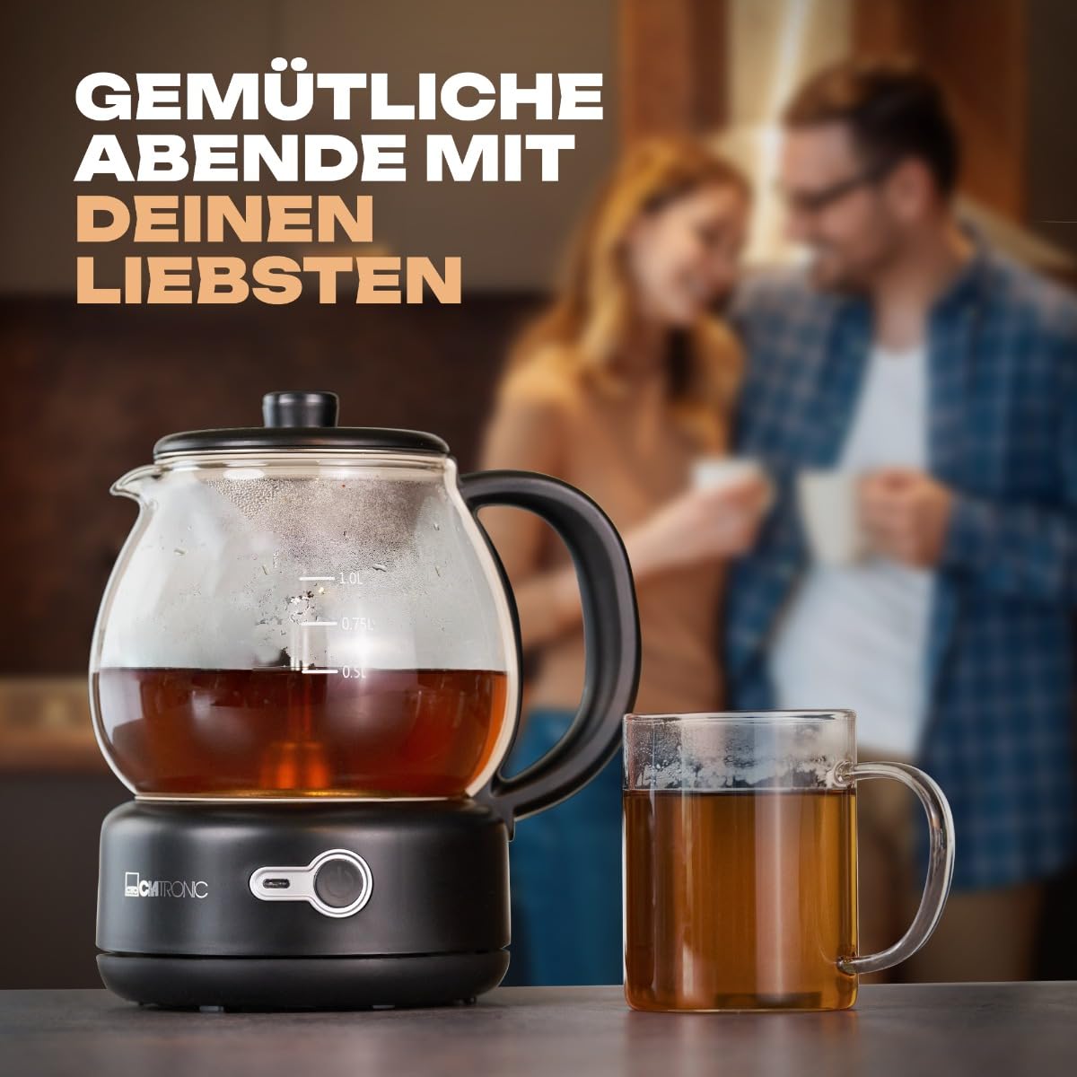 Clatronic TK 3715 noir Théière électrique 1,0L