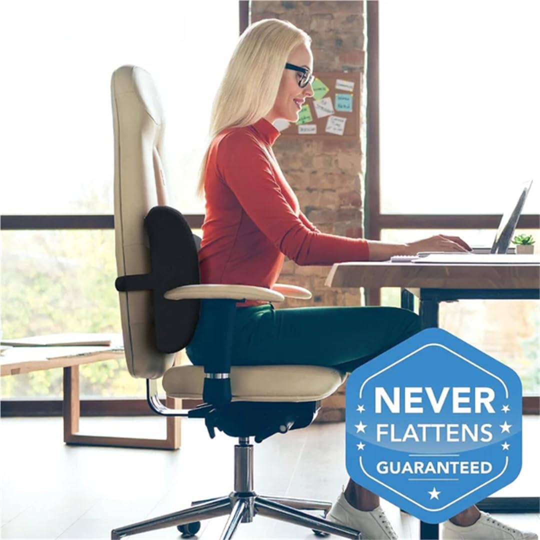 Ergonomic Lumbar Support Pillow (Black)