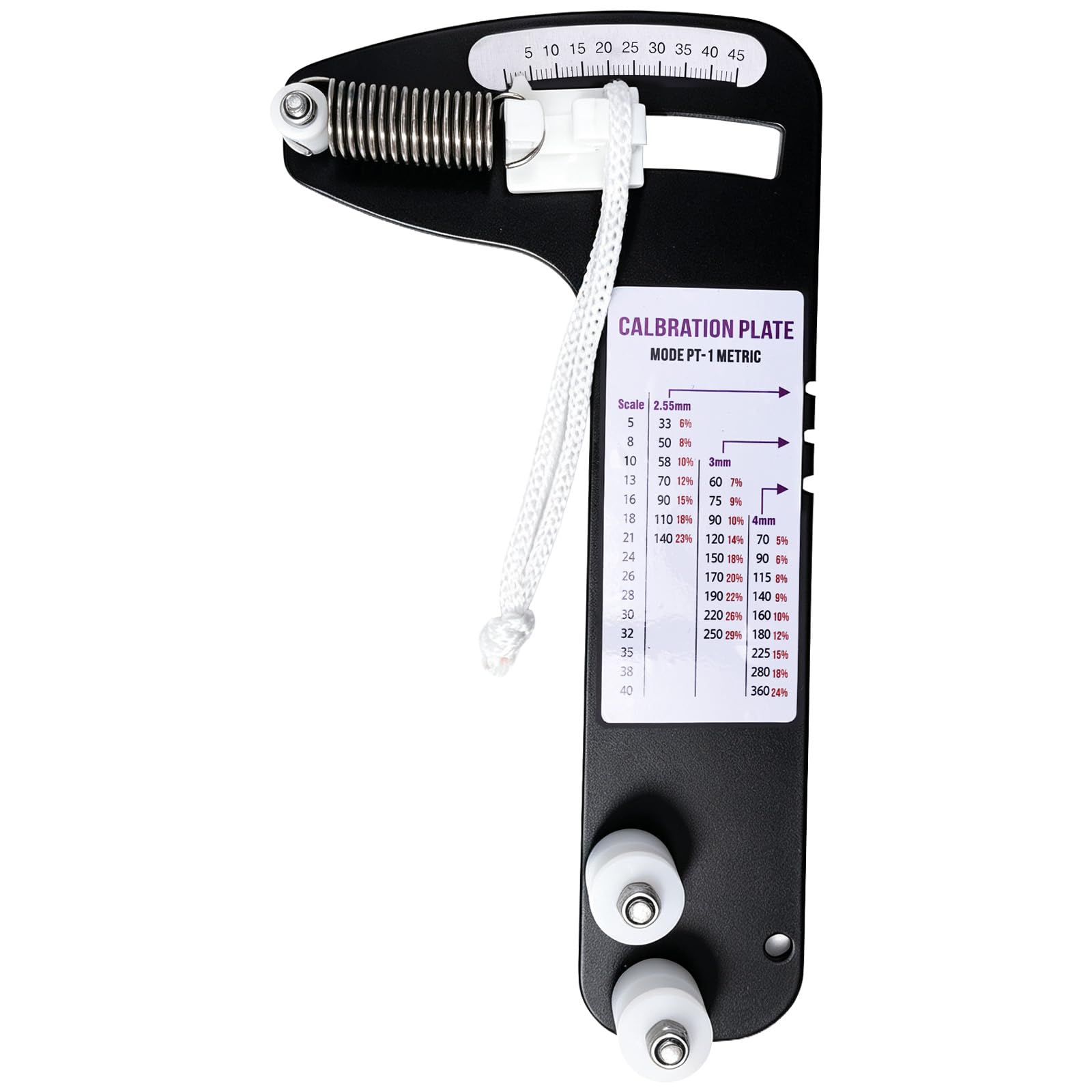 PT-1M Sailboat Rigging Tension Gauge,Metric Calibration for 2.5/3/4mm Wire Rope,Max 800lb