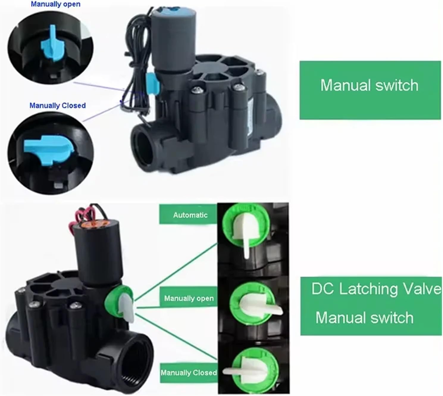 3/8'' 2 Way 2 Positions N/C Irrigation Solenoid Valve 220V Geerte