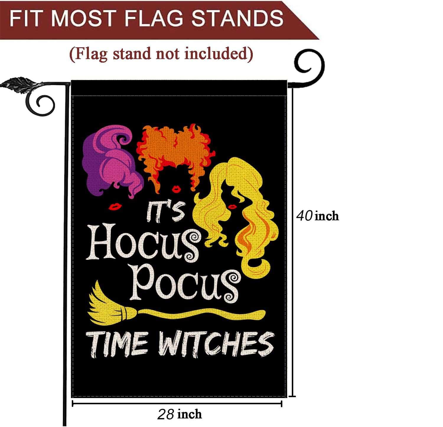 Arosche Halloween Flagge - 90x152 Cm, Doppelseitig Bedruckt Mit "I Smell Children" Hexenmotiv Für Garten & Party