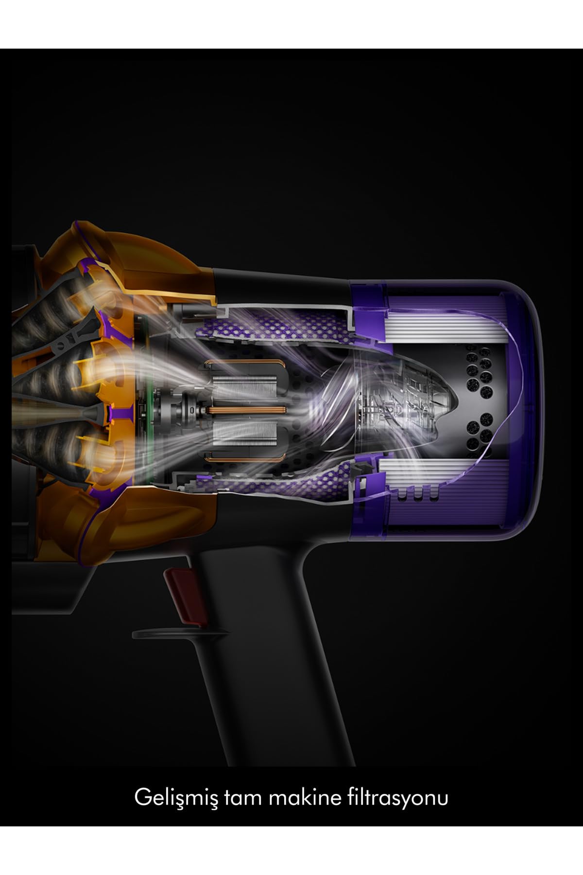 Dyson V12 Slim Detect Absolute 2026 Aspirapolvere verticale, 0,35 l, autonomia di 60 minuti, 3 modalità di aspirazione, giallo/nichel