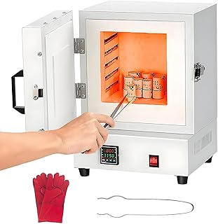 Muffle Furnace 2102℉(1150 ℃) Hi-Temp Burnout Oven High Temperature Resistance Furnace 2000w Tabletop Stove High Temperature Burnout Kiln