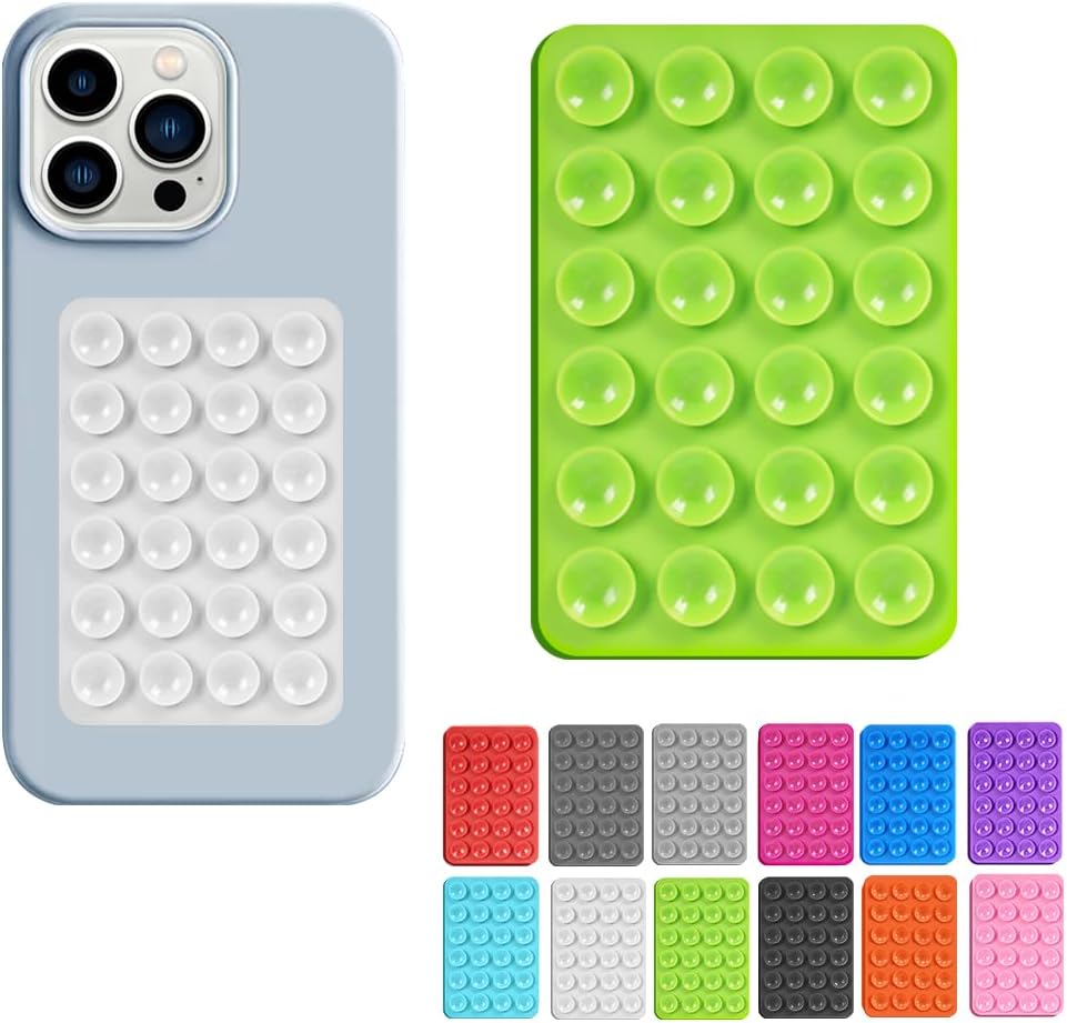 2 Supporti Telefono Con Ventosa E Specchio - Per Video TikTok, Selfie E Videochiamate A Mani Libere (Rosa Chiaro) - Foto 1