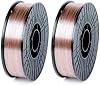 WeldingCity 2-pk Mild Steel MIG Welding Wire ER70S-6 10-Lb Spool 0.023 (0.6mm) 8-roll | Pack of 2 Rolls