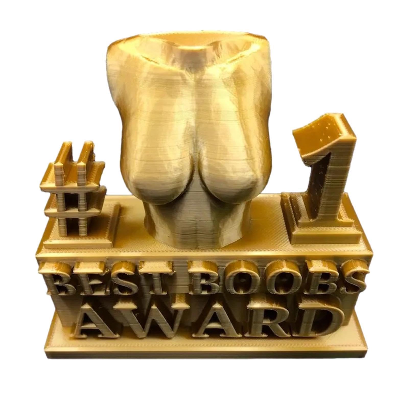 Ruanhongyi Women's M Boobs Award Statue,Funny Trophies,Naughty Prank Boobs Statue,Home Decoration Statue,Party Prize Decorations (M)